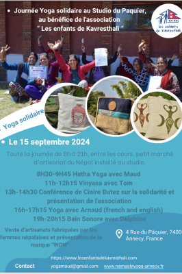 Journée yoga solidaire Annecy Journée yoga solidaire Annecy